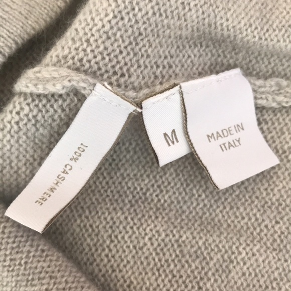 Bamford England 100% Cashmere Sweater, Light Gray - Picture 5 of 6